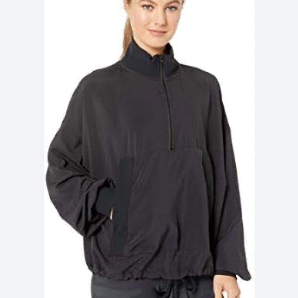 City Girl Track Pullover - Black